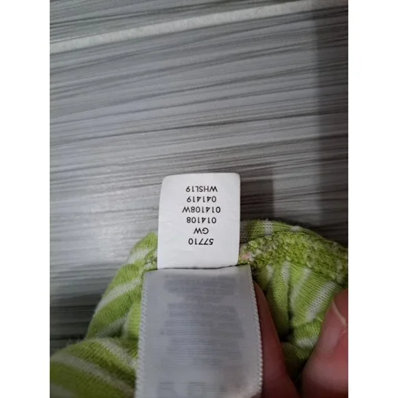 Hanna Andersson Moon And Back Baby Sleep Sack Green Striped Organic Cotton Small - Picture 8 of 8